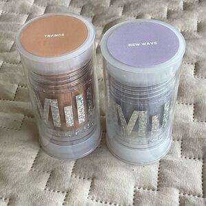 Bundle of 2 Milk Makeup Full Size Glitter Sticks “Trance” and “New Wave”